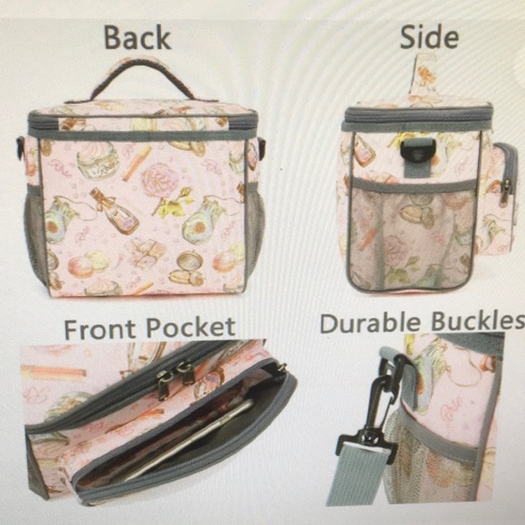 FlowFly Other - FLOWFLY/“ROSE PRINT”INSULATED PICNIC LUNCH BAG/NEW